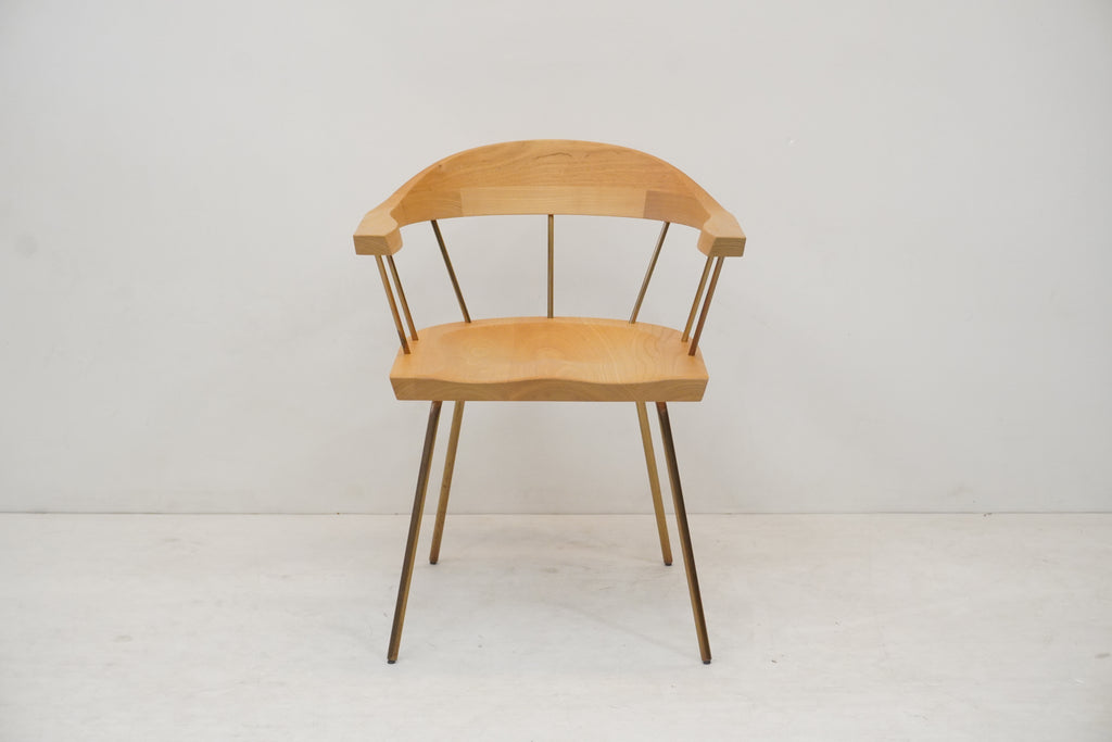 BassamFellows Spindle Chair Eiche Messing - Designklassiker