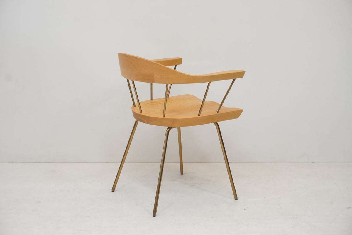 BassamFellows Spindle Chair Eiche Messing - Designklassiker