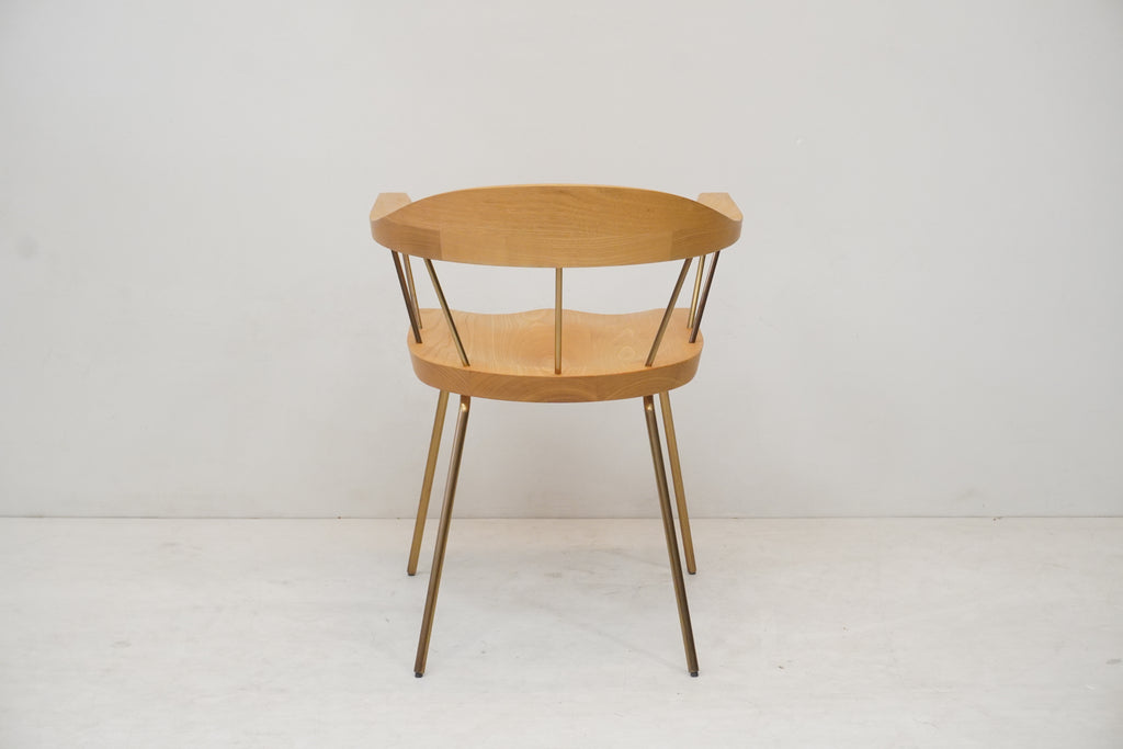BassamFellows Spindle Chair Eiche Messing - Designklassiker