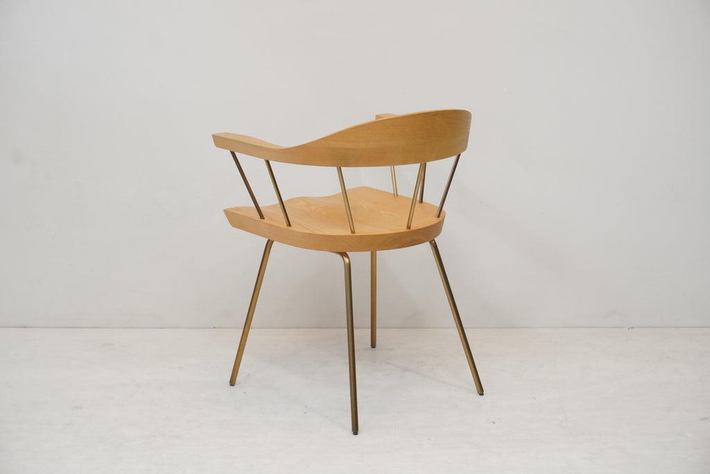 BassamFellows Spindle Chair Eiche Messing - Designklassiker