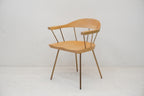 BassamFellows Spindle Chair Eiche Messing - Designklassiker