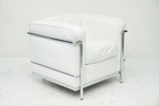 Cassina LC2 Sessel Le Corbusier Leder weiss