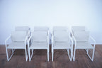 Cassina Eve Designklassiker Esszimmerstuhl Leder elfenbein