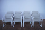 Cassina Eve Designklassiker Esszimmerstuhl Leder elfenbein