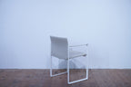Cassina Eve Designklassiker Esszimmerstuhl Leder elfenbein