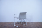 Cassina Eve Designklassiker Esszimmerstuhl Leder elfenbein