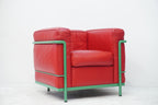 Cassina LC2 Sessel Le Corbusier Leder rot