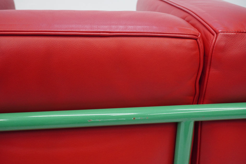 Cassina LC2 Sessel Le Corbusier Leder rot