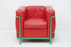 Cassina LC2 Sessel Le Corbusier Leder rot