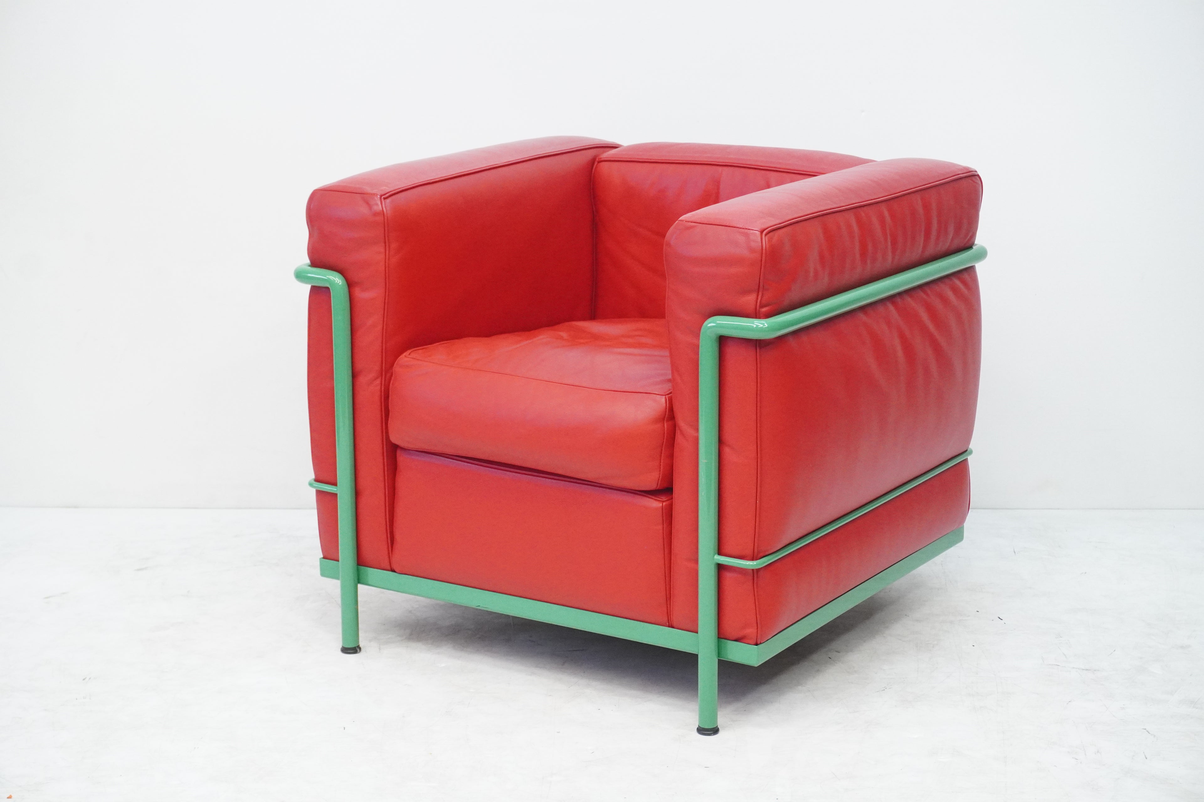 Cassina LC2 Sessel Le Corbusier Leder rot