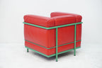 Cassina LC2 Sessel Le Corbusier Leder rot