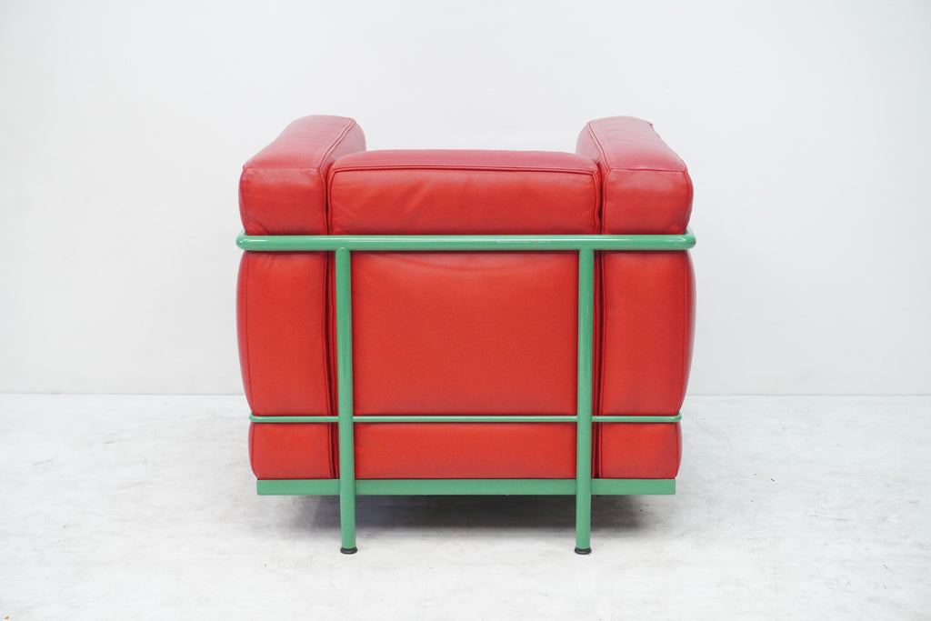 Cassina LC2 Sessel Le Corbusier Leder rot