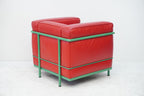 Cassina LC2 Sessel Le Corbusier Leder rot