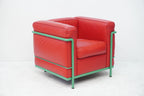Cassina LC2 Sessel Le Corbusier Leder rot