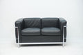 Cassina LC2 2er Sofa Le Corbusier Leder schwarz