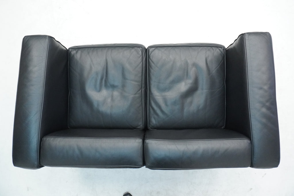 Cassina LC2 2er Sofa Le Corbusier Leder schwarz