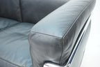 Cassina LC2 2er Sofa Le Corbusier Leder schwarz