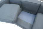 Cassina LC2 3er Sofa Le Corbusier Stoff schwarz
