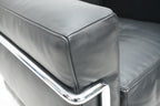 Cassina LC2 Sessel Le Corbusier Leder schwarz