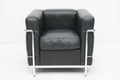 Cassina LC2 Sessel Le Corbusier Leder schwarz
