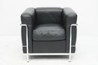 Cassina LC2 Sessel Le Corbusier Leder schwarz