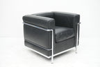 Cassina LC2 Sessel Le Corbusier Leder schwarz