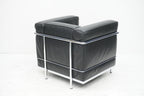 Cassina LC2 Sessel Le Corbusier Leder schwarz