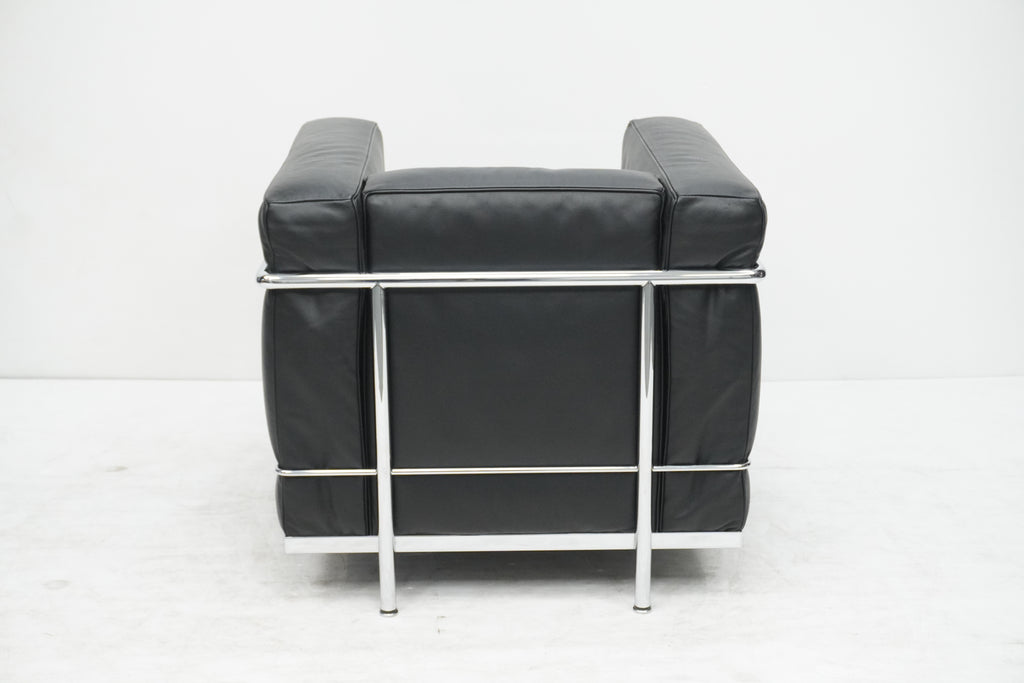 Cassina LC2 Sessel Le Corbusier Leder schwarz