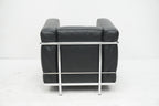 Cassina LC2 Sessel Le Corbusier Leder schwarz