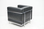 Cassina LC2 Sessel Le Corbusier Leder schwarz