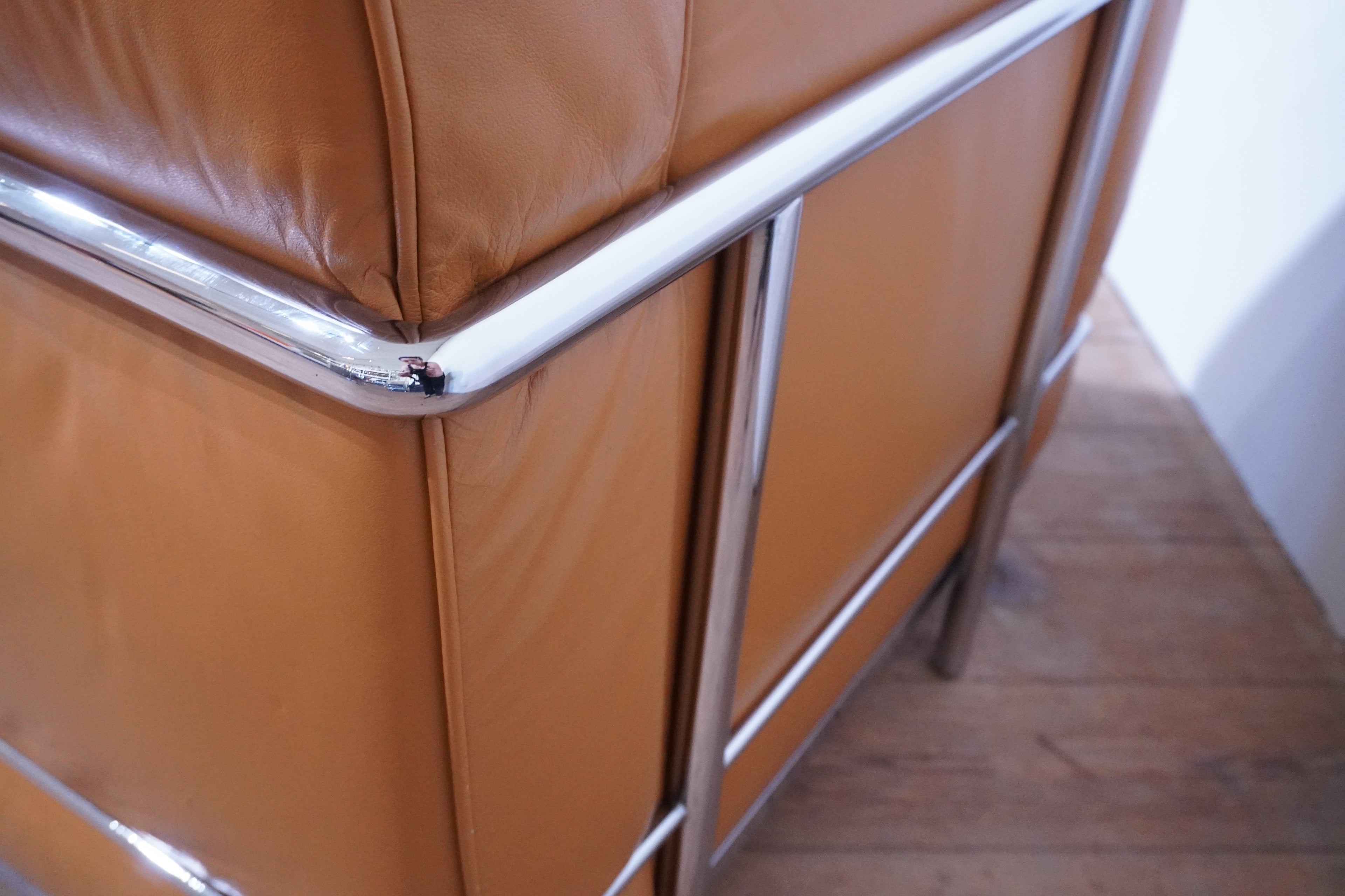 Cassina LC2 Sessel Le Corbusier Leder cognac