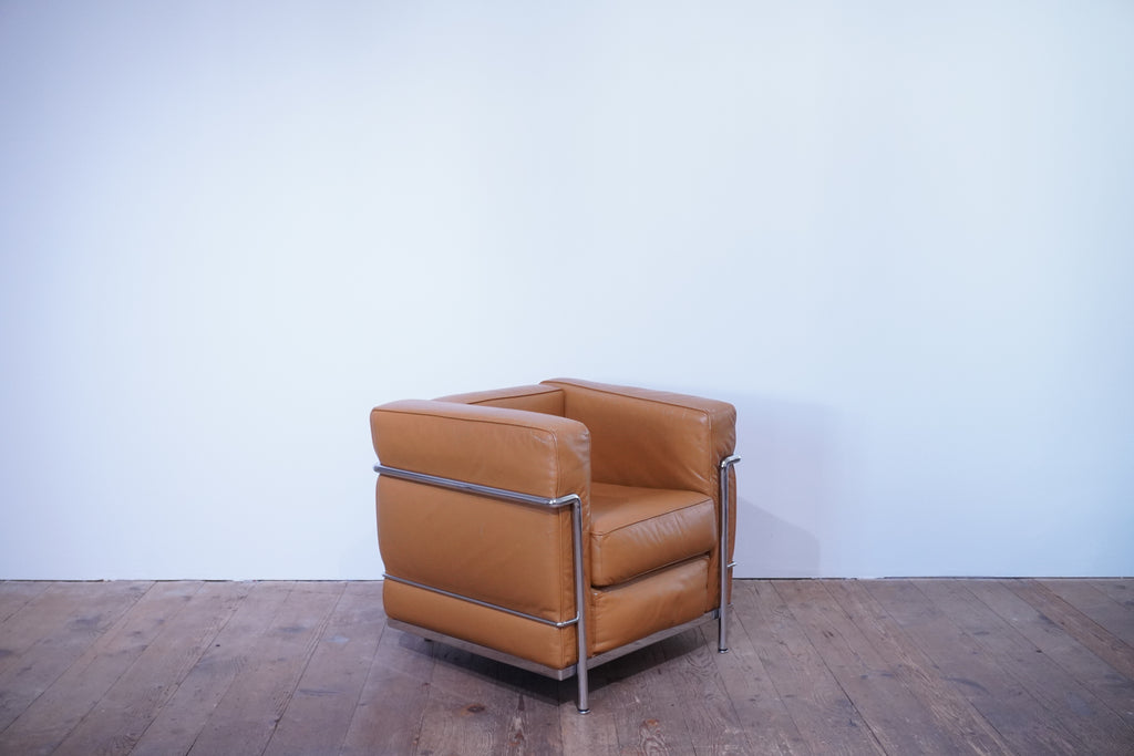 Cassina LC2 Sessel Le Corbusier Leder cognac