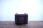 Cassina LC2 Sessel Le Corbusier Leder Stoff braun