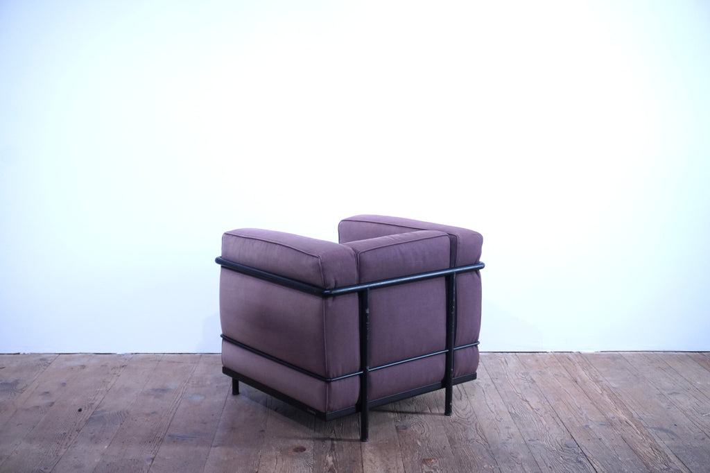 Cassina LC2 Sessel Le Corbusier Leder Stoff braun