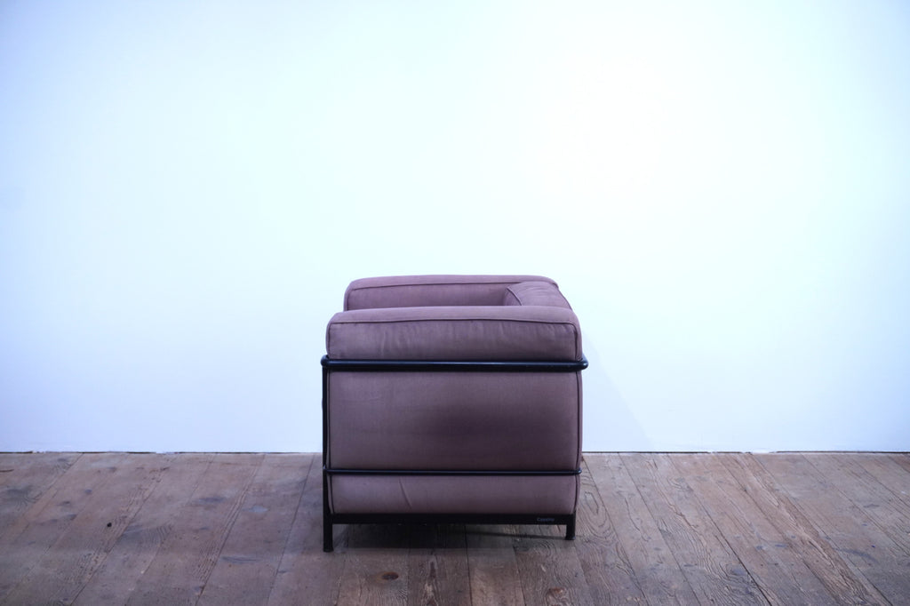 Cassina LC2 Sessel Le Corbusier Leder Stoff braun
