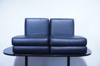 Cassina LC3 2er Sofa Kissensatz Original Daunen Leder schwarz
