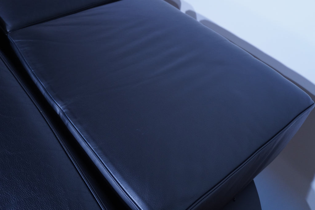 Cassina LC3 2er Sofa Kissensatz Original Daunen Leder schwarz