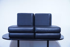Cassina LC3 2er Sofa Kissensatz Original Daunen Leder schwarz