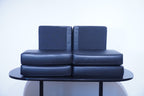 Cassina LC3 2er Sofa Kissensatz Original Schaumstoff Leder schwarz