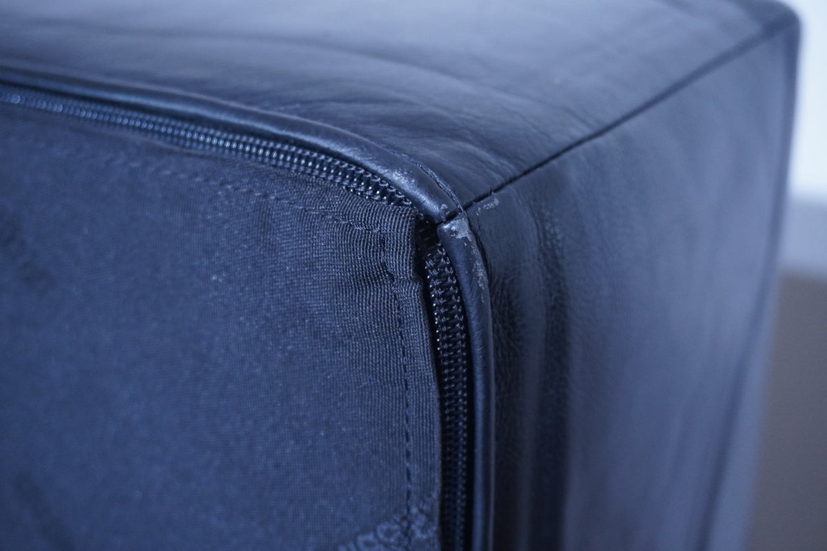 Cassina LC3 2er Sofa Kissensatz Original Schaumstoff Leder schwarz