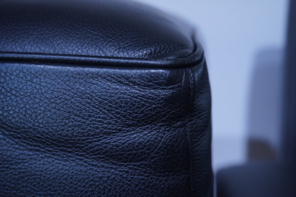 Cassina LC3 2er Sofa Kissensatz Original Schaumstoff Leder schwarz