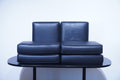 Cassina LC3 2er Sofa Kissensatz Original Schaumstoff Leder schwarz