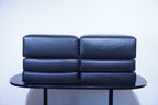 Cassina LC3 2er Sofa Kissensatz Original Schaumstoff Leder schwarz
