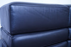 Cassina LC3 2er Sofa Kissensatz Original Schaumstoff Leder schwarz