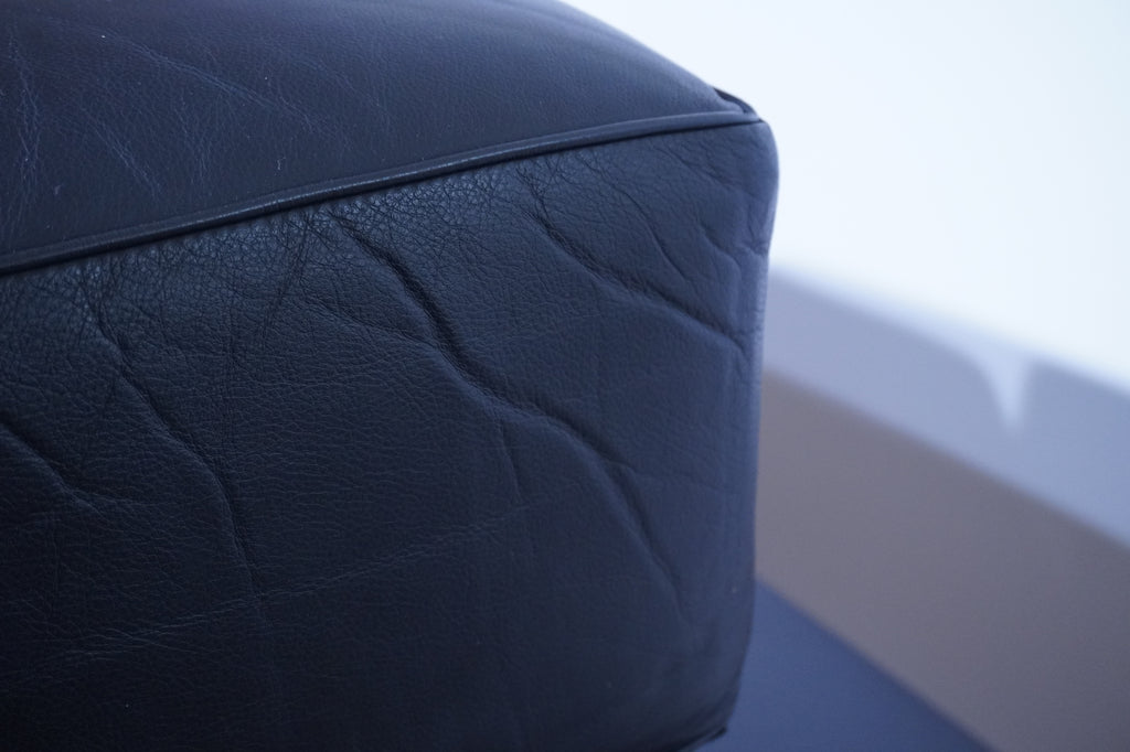 Cassina LC3 2er Sofa Kissensatz Original Schaumstoff Leder schwarz