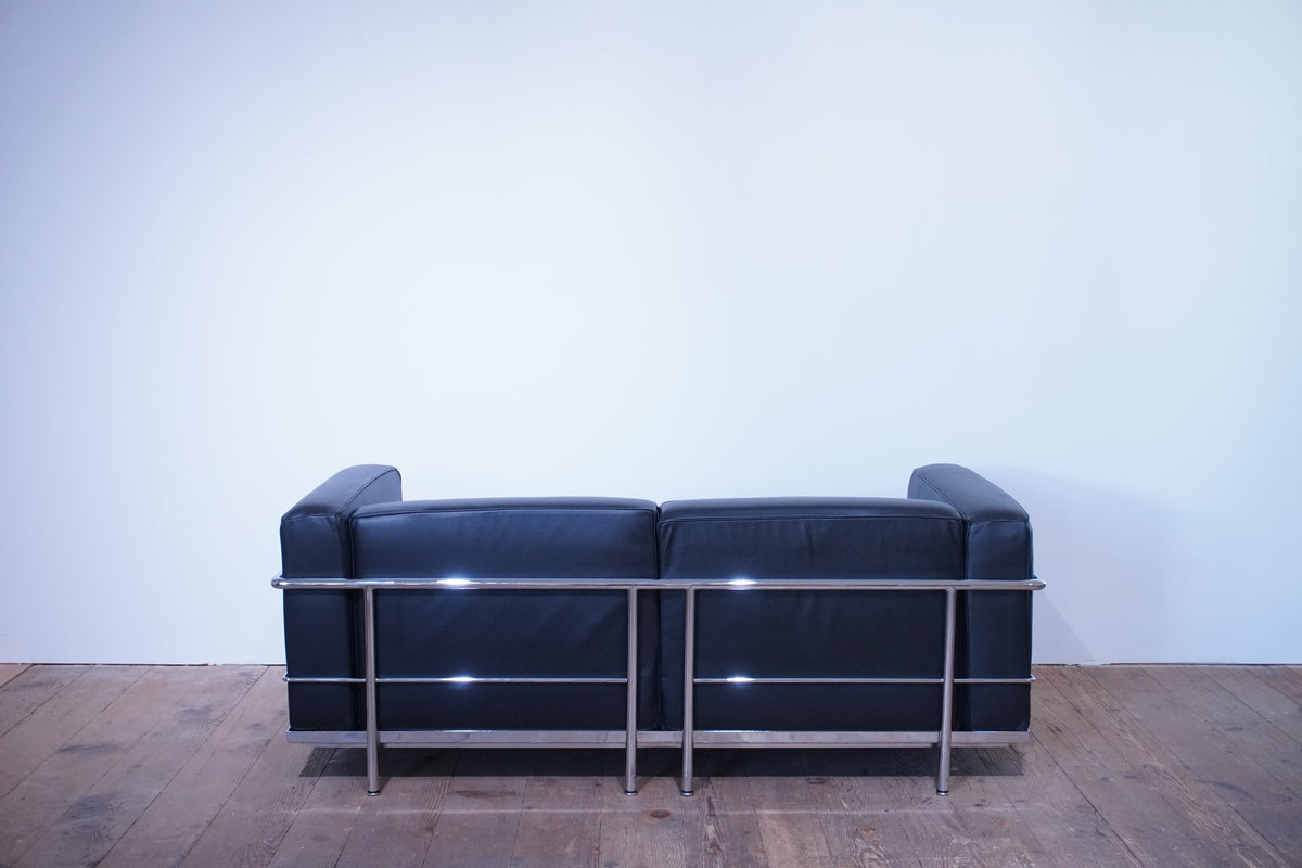 Cassina LC3 Sofa Le Corbusier Leder schwarz