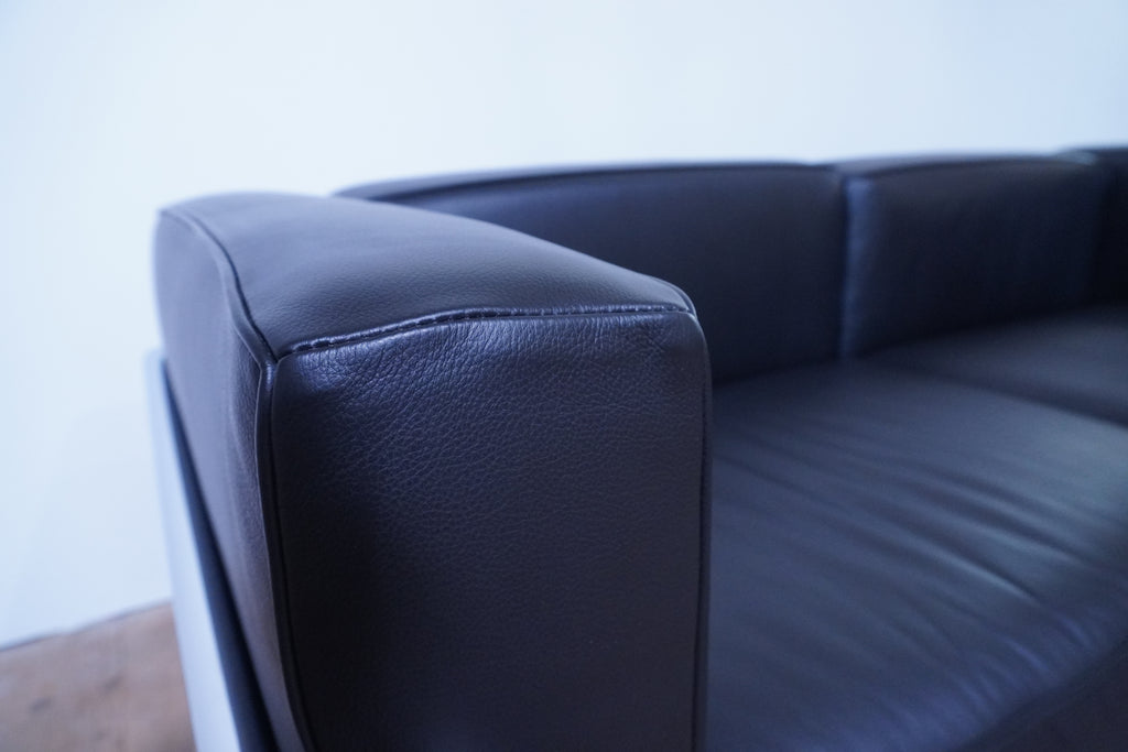 Cassina LC3 Sofa Le Corbusier Leder schwarz