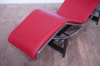 Cassina LC4 Liege Le Corbusier Leder rot