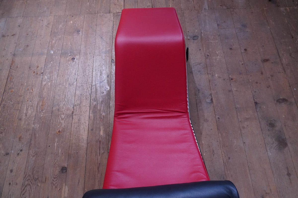 Cassina LC4 Liege Le Corbusier Leder rot
