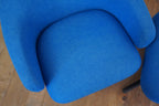 Vitra Grand Repos mit Ottomane Stoff blau